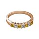 2 - Evia 3.00 mm Citrine and Diamond Wedding Band 