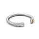 5 - Makena Lab Grown Diamonds and Citrine Open Wedding Band 