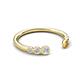 5 - Makena Lab Grown Diamonds and Citrine Open Wedding Band 
