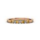 2 - Fiala 2.00 mm Citrine and Diamond Wedding Band 
