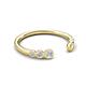 5 - Makena Lab Grown Diamonds and Yellow Diamond Open Wedding Band 