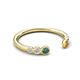 5 - Makena Created Alexandrite and Citrine Open Wedding Band 