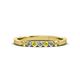 2 - Fiala 2.00 mm Yellow Sapphire and Diamond Wedding Band 