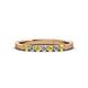2 - Fiala 2.00 mm Yellow Sapphire and Diamond Wedding Band 