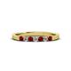 2 - Fiala 2.00 mm Ruby and Diamond Wedding Band 