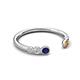 5 - Makena Blue Sapphire and Citrine Open Wedding Band 