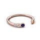 5 - Makena Blue Sapphire and Citrine Open Wedding Band 