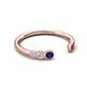 5 - Makena Blue Sapphire and Ruby Open Wedding Band 