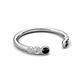 5 - Makena Black Diamond and Lab Grown Diamonds Open Wedding Band 