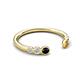 5 - Makena Black Diamond and Citrine Open Wedding Band 