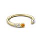 5 - Makena Citrine and Tanzanite Open Wedding Band 