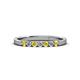 2 - Fiala 2.00 mm Yellow Sapphire and Diamond Wedding Band 