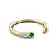 5 - Makena Green Garnet and Citrine Open Wedding Band 