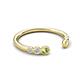 5 - Makena Peridot and Yellow Diamond Open Wedding Band 