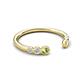 5 - Makena Peridot and Yellow Sapphire Open Wedding Band 