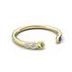 5 - Makena Peridot and Blue Sapphire Open Wedding Band 