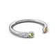 5 - Makena Peridot and Citrine Open Wedding Band 