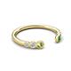 5 - Makena Peridot and Green Garnet Open Wedding Band 