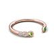 5 - Makena Peridot and Green Garnet Open Wedding Band 