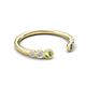 5 - Makena Peridot and Blue Diamond Open Wedding Band 