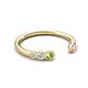 5 - Makena Peridot and Pink Sapphire Open Wedding Band 