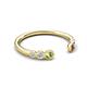 5 - Makena Peridot and Pink Tourmaline Open Wedding Band 