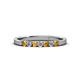 2 - Fiala 2.00 mm Citrine and Diamond Wedding Band 