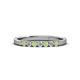 2 - Fiala 2.00 mm Peridot and Diamond Wedding Band 