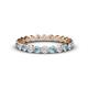 1 - Valerie 3.00 mm Aquamarine and Diamond Eternity Band 