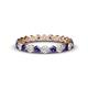 1 - Valerie 3.00 mm Iolite and Diamond Eternity Band 