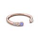 5 - Makena Tanzanite and Lab Grown Diamonds Open Wedding Band 