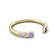 5 - Makena Tanzanite and Amethyst Open Wedding Band 