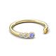5 - Makena Tanzanite and Citrine Open Wedding Band 