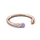 5 - Makena Tanzanite and Citrine Open Wedding Band 