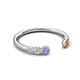 5 - Makena Tanzanite and Citrine Open Wedding Band 