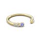 5 - Makena Tanzanite and Yellow Sapphire Open Wedding Band 