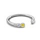 5 - Makena Yellow Diamond and Lab Grown Diamonds Open Wedding Band 