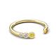 5 - Makena Yellow Diamond and Citrine Open Wedding Band 