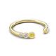 5 - Makena Yellow Diamond and Yellow Sapphire Open Wedding Band 