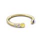 5 - Makena Yellow Sapphire and Blue Sapphire Open Wedding Band 