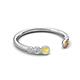 5 - Makena Yellow Sapphire and Citrine Open Wedding Band 
