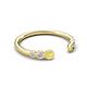 5 - Makena Yellow Sapphire and Peridot Open Wedding Band 