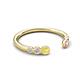 5 - Makena Yellow Sapphire and Pink Sapphire Open Wedding Band 