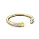 5 - Makena Yellow Sapphire and Tanzanite Open Wedding Band 