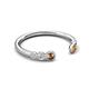 5 - Makena Smoky Quartz and Citrine Open Wedding Band 