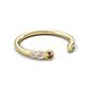 5 - Makena Smoky Quartz and Peridot Open Wedding Band 