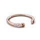 5 - Makena Smoky Quartz and Pink Tourmaline Open Wedding Band 