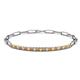 1 - Lily 0.87 ctw Citrine and Lab Grown Diamonds Paperclip Links Tennis  Bracelet 