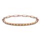 1 - Lily 0.87 ctw Citrine and Lab Grown Diamonds Paperclip Links Tennis  Bracelet 