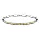 1 - Lily 0.75 ctw Yellow Diamonds and Lab Grown Diamonds Paperclip Links Tennis  Bracelet 